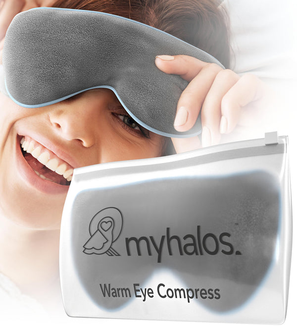 Microwave Activated Warm Eye Compress for Dry Eyes Blepharitis & Stye Eye Treatment - Heated Eye Masks for Dry Eyes - Dry Eye Therapy Mask & Eye Compress Moist Heat Delivers Warm Compress for Eyes